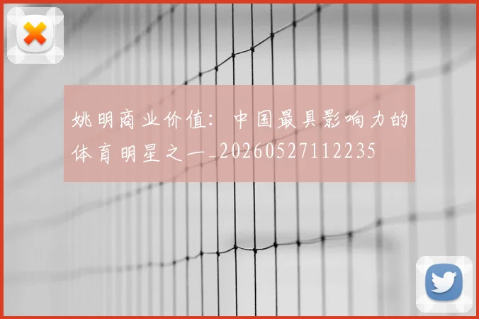 姚明商业价值：中国最具影响力的体育明星之一_20260527112235